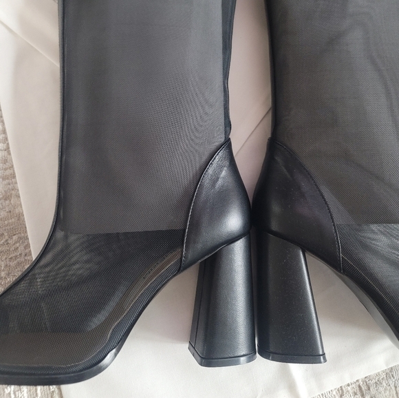 KIMHEKIM GUIFEI KNEE HIGH BOOTS BLACK - Picture 6 of 16